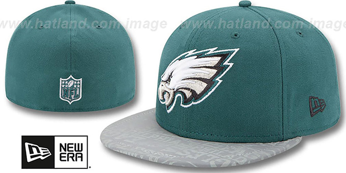 Eagles 2014 NFL DRAFT Green Fitted Hat by New Era