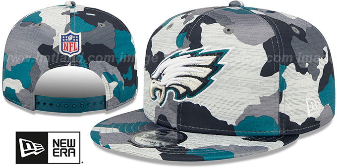 Eagles '2022 CAMO NFL TRAINING CAMP SNAPBACK' Hat by New Era