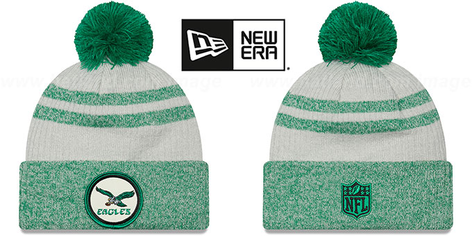 Eagles '2022 NFL THROWBACK SIDELINE' Knit Beanie Hat by New Era