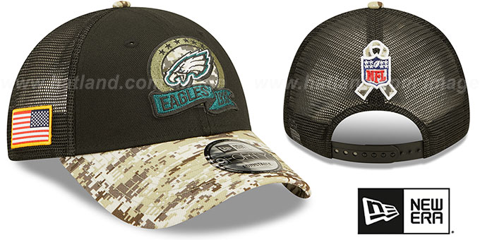 Eagles 2022 'SALUTE-TO-SERVICE 940 SNAPBACK' Black-Desert Hat by New Era