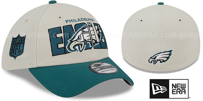 Eagles 2023 'NFL DRAFT FLEX' Stone-Green Hat by New Era