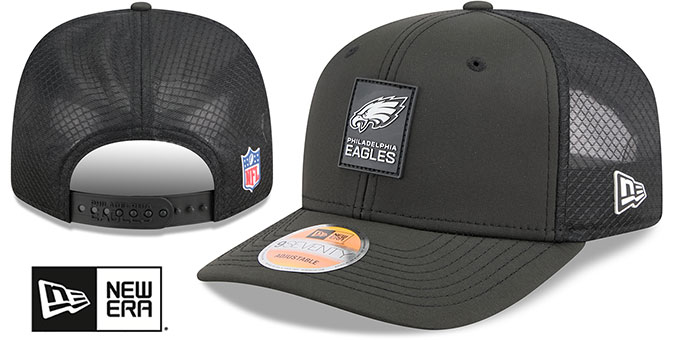 Eagles '2025 HOT WEATHER NFL SIDELINE SNAPBACK' Black Hat by New Era