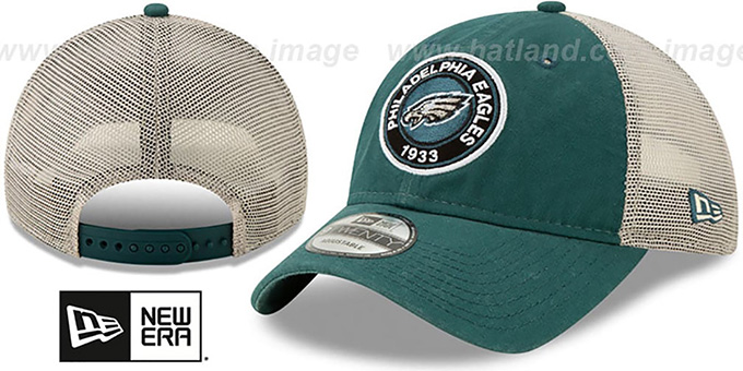 Eagles 'ESTABLISHED CIRCLE TRUCKER SNAPBACK' Hat by New Era