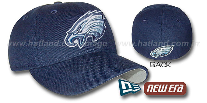 Eagles Navy-Columbia Fitted Hat by New Era