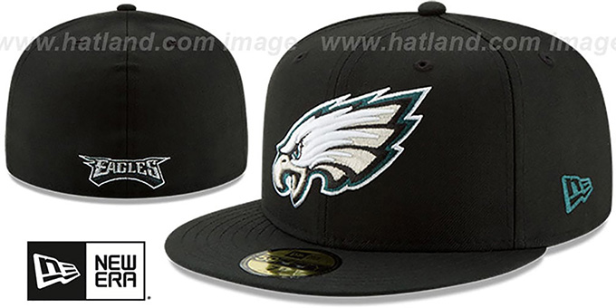 Eagles 'NFL TEAM-BASIC' Black Fitted Hat by New Era