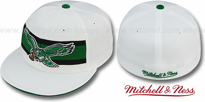 eagles throwback fitted hat