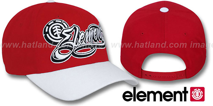 Element 'GOON' Red-White Adjustable Hat