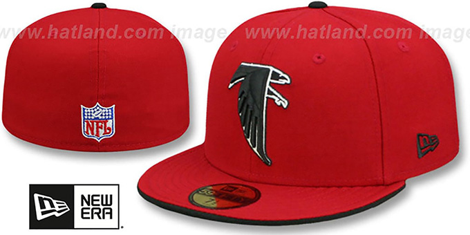 Falcons 'NFL THROWBACK TEAM-FLIP' Red Fitted Hat by New Era
