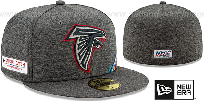 Falcons 'ONFIELD CRUCIAL CATCH' Grey Fitted Hat by New Era