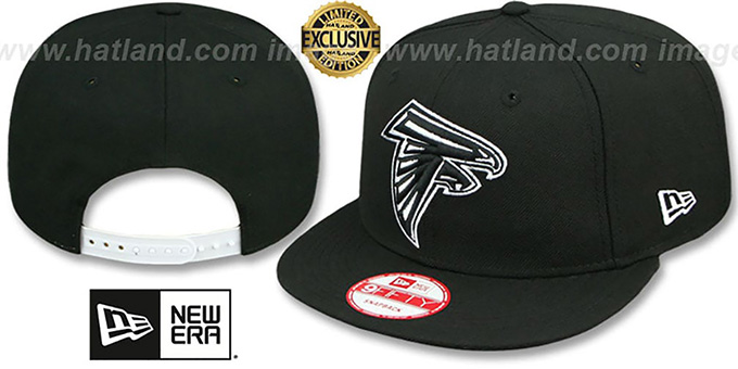 Falcons 'TEAM-BASIC SNAPBACK' Black-White Hat by New Era