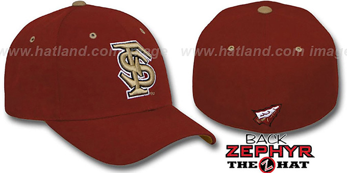 Florida State 'DH' Burgundy Fitted Hat by Zephyr