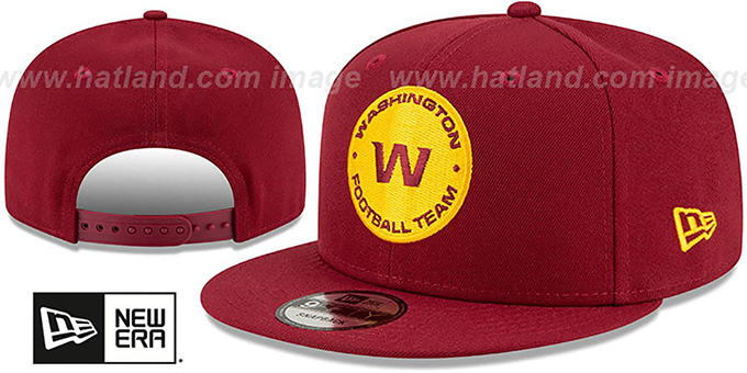Football Team 'TEAM-BASIC SNAPBACK' Burgundy Hat by New Era