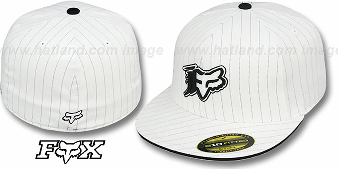 Fox 'VIP STRIPE' White 210 Fitted Hat by Flexfit
