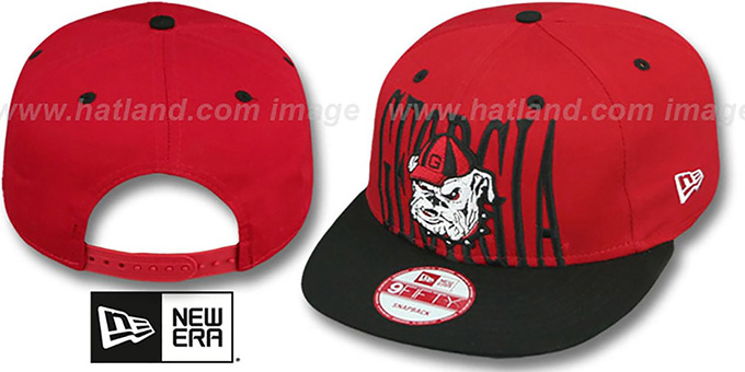 Georgia 'STEP-ABOVE SNAPBACK' Red-Black Hat by New Era
