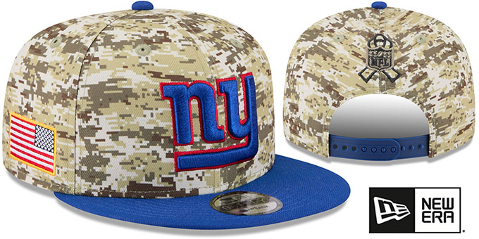 Giants 2025 'SALUTE-TO-SERVICE SNAPBACK' Desert Storm-Royal Hat by New Era
