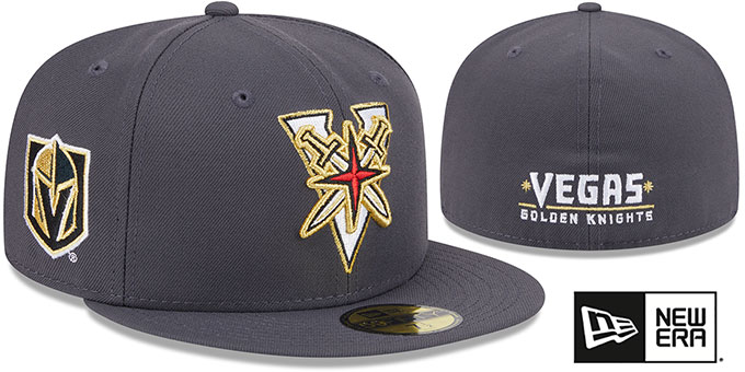 Golden Knights 'DECEPTOR' Grey Fitted Hat by New Era