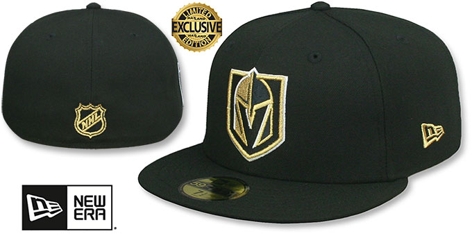 Golden Knights 'NHL TEAM-BASIC SIDE-PATCH' Black Fitted Hat by New Era