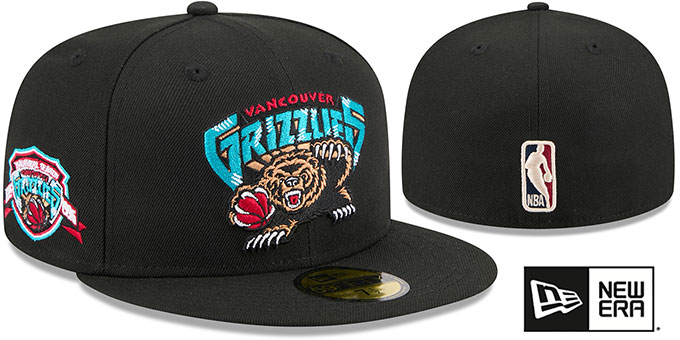 Grizzlies '1ST SEASON ANNIVERSARY SIDE-PATCH' Black Fitted Hat by New Era