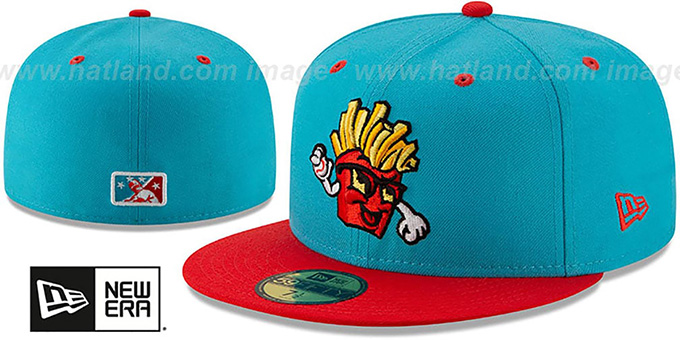 Hawks 'COPA' Teal-Red Fitted Hat by New Era
