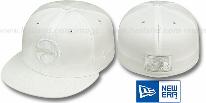 Hawks 'HARDWOOD FADEOUT' White Fitted Hat by New Era