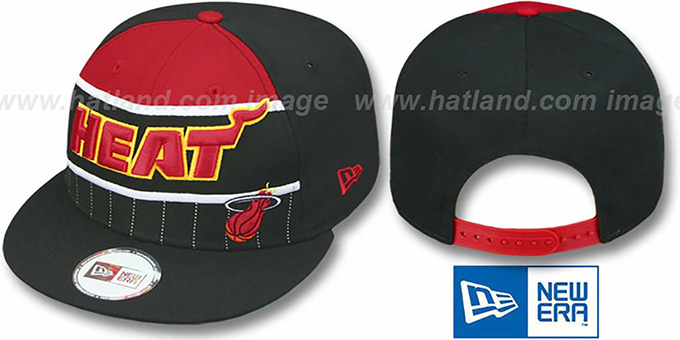 Heat 'WARM-UP SNAPBACK' Black-Red Hat by New Era
