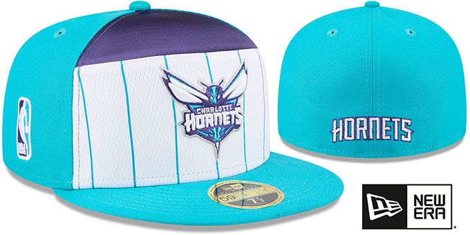 Hornets '2025-26 NBA SPLIT PANEL TIP OFF' Fitted Hat by New Era