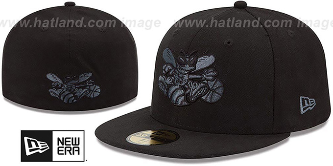 Hornets 'HWC FADEOUT-BASIC' Black Fitted Hat by New Era