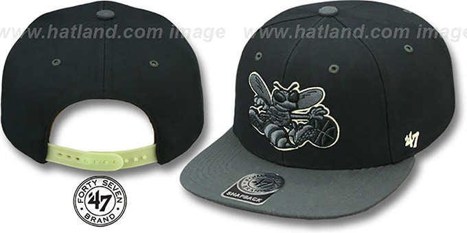 Hornets 'NIGHT-MOVE SNAPBACK' Adjustable Hat by Twins 47 Brand