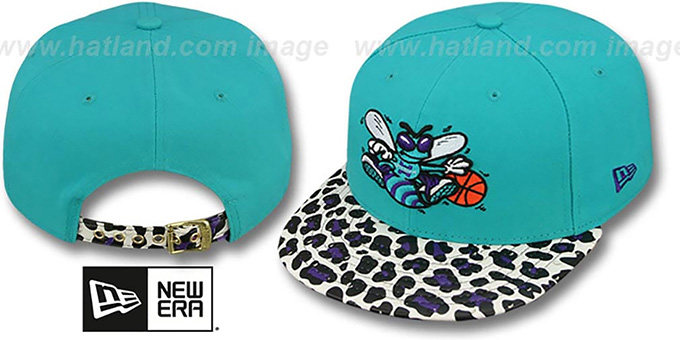 Hornets 'OSTRICH-LEOPARD STRAPBACK' Hat by New Era