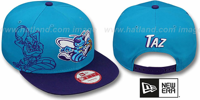 Hornets 'SIDE-TEAM' TAZMANIAN DEVIL SNAPBACK Hat by New Era