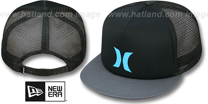 Hurley 'COLOR BLOCK SNAPBACK' Black-Grey Trucker Hat
