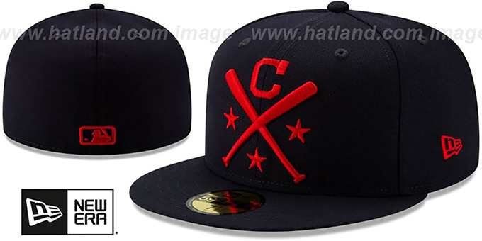Indians '2019 MLB ALL-STAR ALTERNATE WORKOUT' Navy Fitted Hat by New Era