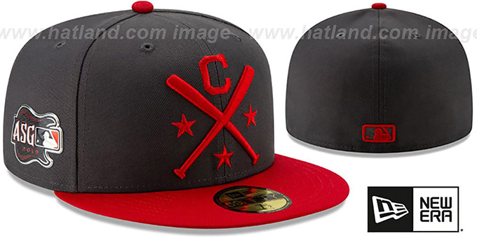 Indians '2019 MLB ALL-STAR WORKOUT' Grey-Red Fitted Hat by New Era