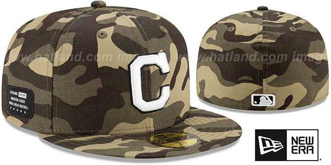 Indians 2021 ARMED FORCES 'STARS N STRIPES' Hat by New Era