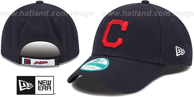 Indians 'THE-LEAGUE ROAD STRAPBACK' Navy Hat by New Era