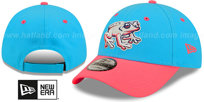 IronPigs 'COPA STRAPBACK' Blue-Pink Hat by New Era