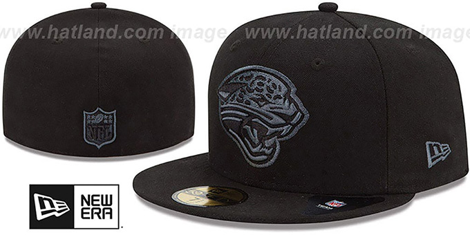 Jaguars 'NFL FADEOUT-BASIC' Black Fitted Hat by New Era