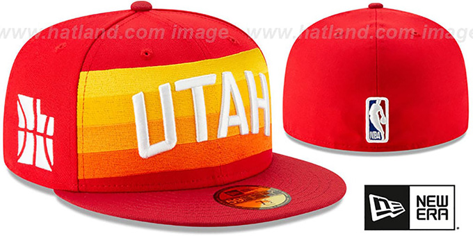 Jazz 18-19 'CITY-SERIES' Red Fitted Hat by New Era