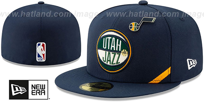 Jazz '2019 NBA DRAFT' Navy Fitted Hat by New Era
