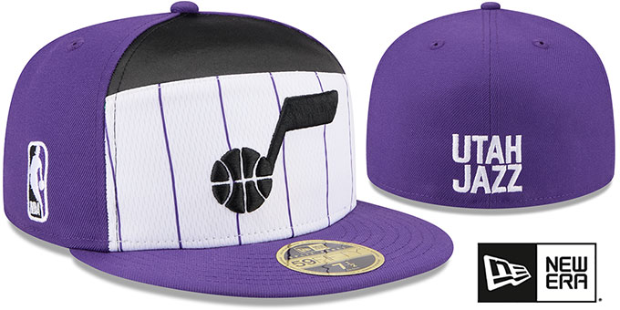 Jazz '2025-26 NBA SPLIT PANEL TIP OFF' Fitted Hat by New Era