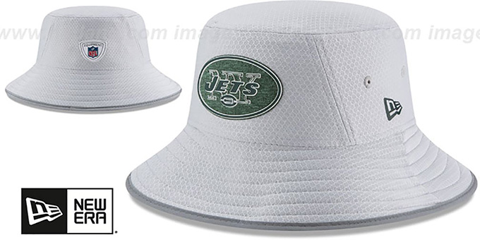 Jets '2018 NFL TRAINING BUCKET' Grey Hat by New Era
