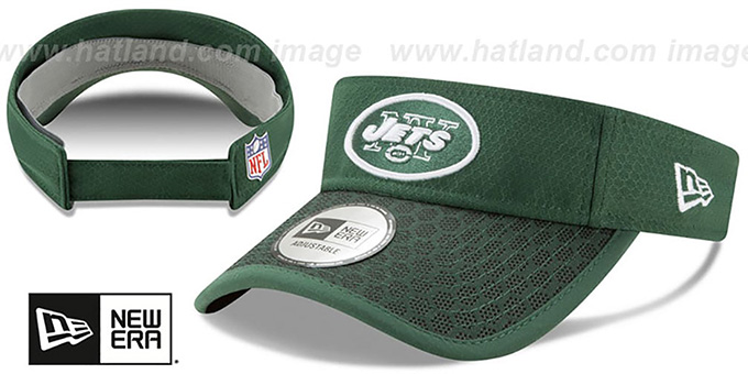Jets 'HONEYCOMB STADIUM VISOR' Green by New Era