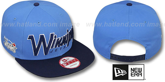 Jets 'SNAP-IT-BACK SNAPBACK' Sky-Navy Hat by New Era
