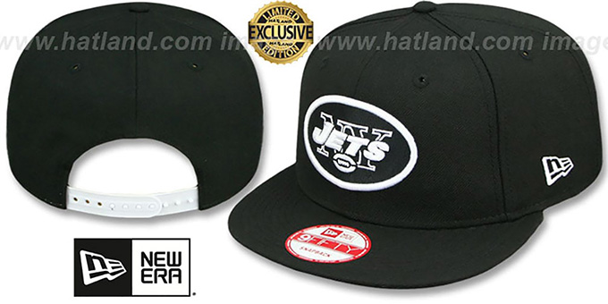 Jets 'TEAM-BASIC SNAPBACK' Black-White Hat by New Era