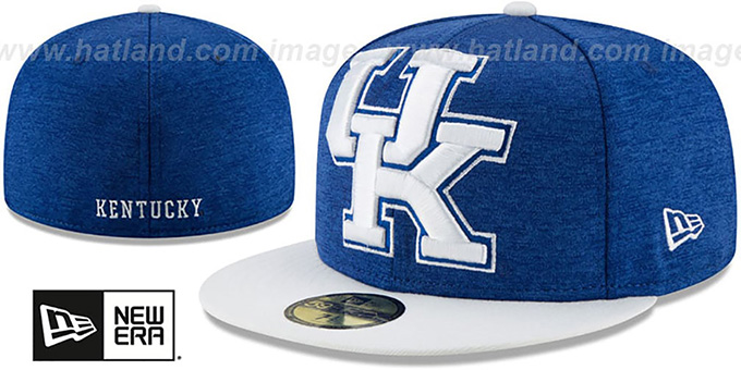 Kentucky 'HEATHER-HUGE 2' Royal-White Fitted Hat by New Era