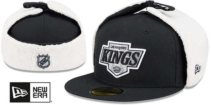 Kings 'CLASSIC DOGEAR' Black Fitted Hat by New Era