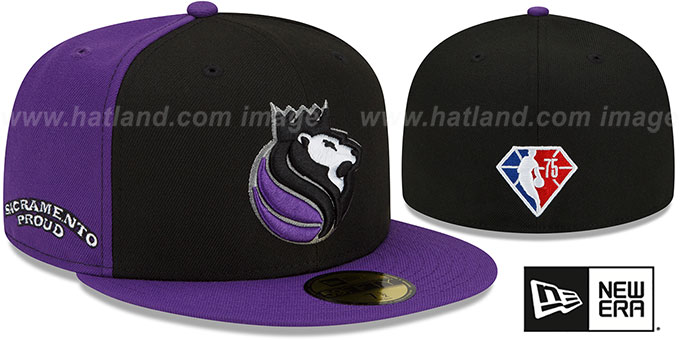 Kings DIAMOND 75 'CITY-SERIES' Black-Purple Fitted Hat by New Era