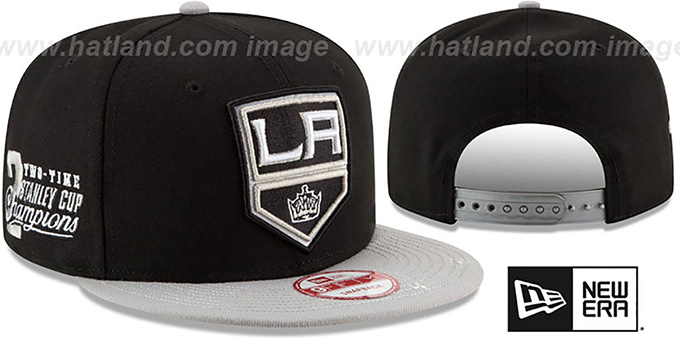Kings 'NHL STAR-TRIM SNAPBACK' Black-Grey Hat by New Era