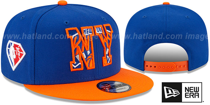 Knicks '2021 NBA INSIDER DRAFT SNAPBACK' Royal-Orange Hat by New Era