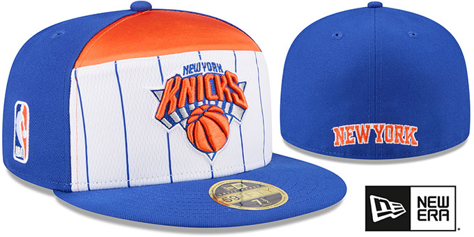 Knicks '2025-26 NBA SPLIT PANEL TIP OFF' Fitted Hat by New Era